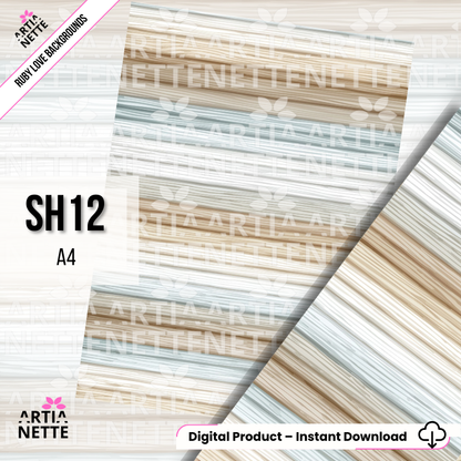 Papiery scrapbookowe A4 do druku – zestaw 22 tła vintage | Ruby Love Backgrounds