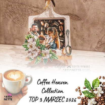 Kolekcja "Coffee Heaven" – Zestaw Marzenie dla Kawosza! (30 Tła JPG + 79 Clipartów PNG)